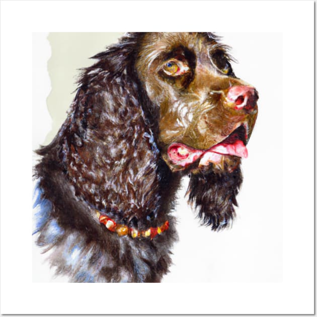 Boykin Spaniel Watercolor - Dog Lover Gifts Wall Art by Edd Paint Something